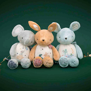 Мягкая развивающая игрушка Kaloo "Mouse", серия "Petites Chansons", голубая, 28 см